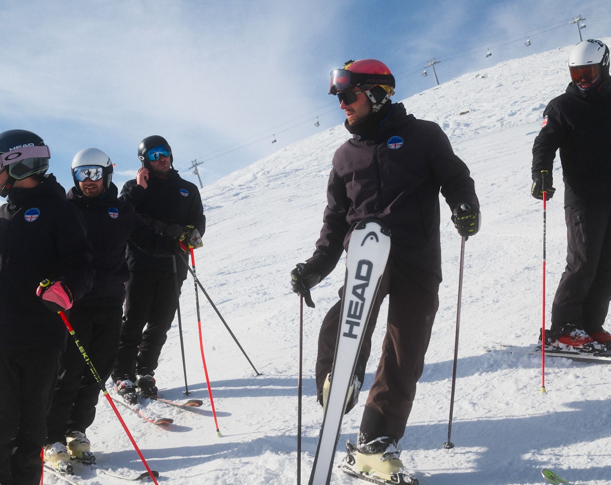 Ski School training session in Gudauri